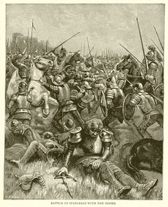 Moors के साथ Spaniards की लड़ाई