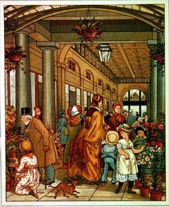 Bedford Conservatories, पुस्तक चित्रण (रंगीन लिथो) द्वारा अंग्रेजी स्कूल