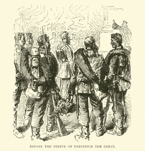 फ्रेडरिक द ग्रेट की प्रतिमा से पहले, मई 1871 द्वारा अंग्रेजी स्कूल