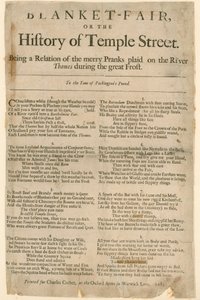 कंबल मेला। 1684 के फ्रॉस्ट मेले के बारे में कविता द्वारा अंग्रेजी स्कूल