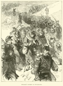 बोर्बाकिस स्विट्जरलैंड के लिए पीछे हट गया, जनवरी 1871 द्वारा अंग्रेजी स्कूल
