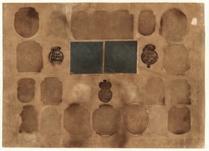 ब्रिटिश राजस्व टिकट, c.1765 द्वारा अंग्रेजी स्कूल