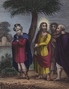 लेकिन परिवर्तन को इस प्रकार चिह्नित करें भगवान ने कहा ... (रंगीन उत्कीर्णन) द्वारा अंग्रेजी स्कूल