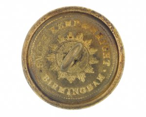 बटन, अन्य रैंक, 6 वीं बंगाल यूरोपीय रेजिमेंट, 1858-1861 द्वारा अंग्रेजी स्कूल