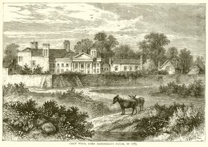 1785 में केन वुड, लॉर्ड मैन्सफील्ड्स हाउस