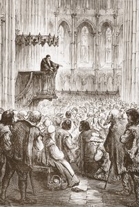 केल्विन ने जेम्स एइटकेन वायली (1808-1890) द्वारा पब के प्रोटेस्टेंटवाद के इतिहास, चित्रण, चित्रण की उम्मीद में अपने विदाई उपदेश का प्रचार किया। 1878 द्वारा अंग्रेजी स्कूल