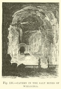 Wieliczka के नमक खान में गुफा द्वारा अंग्रेजी स्कूल