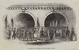 टेम्स टनल खोलने की रस्म, 1843 द्वारा अंग्रेजी स्कूल
