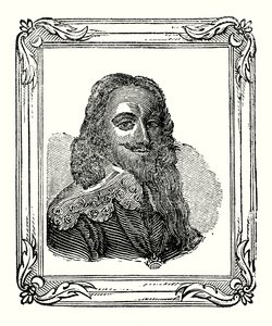 चार्ल्स I का जन्म 1600 में हुआ था, 1625 में ताज पहनाया गया था, और 1649 में सिर काट दिया गया था (उत्कीर्णन) द्वारा अंग्रेजी स्कूल