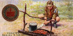 स्काउट्स के लिए कुक प्रवीणता बैज - बेकिंग ए ट्विस्ट, 1929 द्वारा अंग्रेजी स्कूल