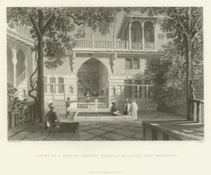 दमिश्क, 1837 के पास एक तुर्की कंट्री हाउस, सलाहीह का न्यायालय द्वारा अंग्रेजी स्कूल