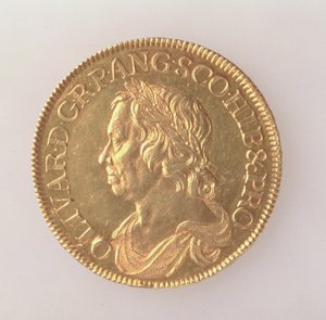 ओलिवर क्रॉमवेल का क्राउन (1599-1658), लंदन मिंट, 1658 (ऑवरवर्स) (गोल्ड) (रिवर्स के लिए 168064 देखें)