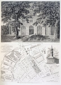 कामर्स गार्डन, लैम्बेथ, बर्थोलेमेव हावलेट द्वारा उत्कीर्ण, 1746 द्वारा अंग्रेजी स्कूल