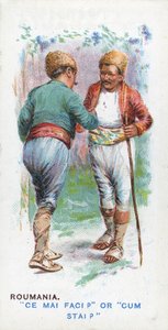 रूमानिया में प्रचलित अभिवादन, 1907 द्वारा अंग्रेजी स्कूल