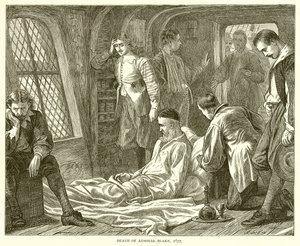 एडमिरल ब्लेक की मृत्यु, 1657 द्वारा अंग्रेजी स्कूल