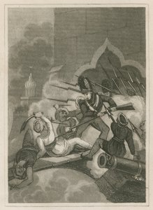 1799, भारत के सेरिगापट्टम की घेराबंदी में टीपू साहिब की मृत्यु द्वारा अंग्रेजी स्कूल