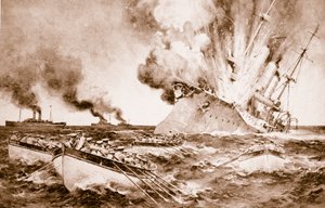 14 मार्च 1915, 1914-19 को फर्नांडीज से ड्रेसडेन का विनाश द्वारा अंग्रेजी स्कूल
