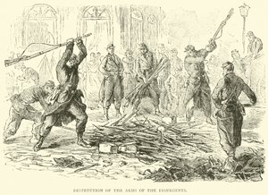 विद्रोहियों के हथियारों का विनाश, अप्रैल 1871 द्वारा अंग्रेजी स्कूल