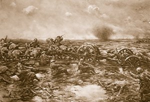 गन ट्रांसपोर्ट की कठिनाइयाँ, 1914-19 द्वारा अंग्रेजी स्कूल