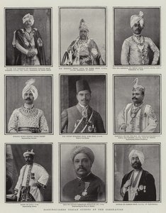द कोरियनेशन में प्रतिष्ठित भारतीय मेहमान, द ग्राफिक से चित्रण, 28 जून 1902