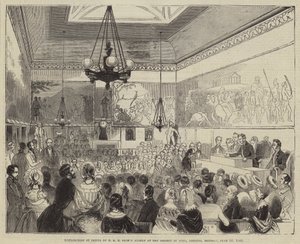 एचआरएच प्रिंस अल्बर्ट द्वारा कला के समाज, एडेल्फी में सोमवार, 10 जून 1844 को पुरस्कार का वितरण द्वारा अंग्रेजी स्कूल