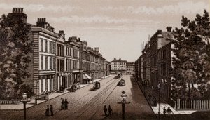 डोनेगल प्लेस, बेलफास्ट 1880 (लिथो) द्वारा अंग्रेजी स्कूल
