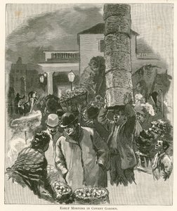 लंदन के कोवेंट गार्डन मार्केट में सुबह-सुबह द्वारा अंग्रेजी स्कूल