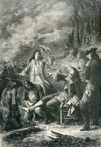 1643 की न्यूबरी की लड़ाई में एडवर्ड विलियर्स घायल हो गए द्वारा अंग्रेजी स्कूल