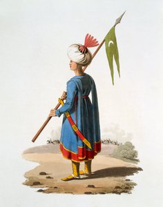 1818 का अन्हिसा का वाहक, (रंगीन एक्वाटिंट) द्वारा अंग्रेजी स्कूल