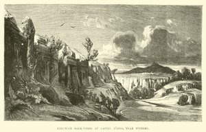 Viterbo के पास, Castel dAsso में Etruscan Rock-Tombs द्वारा अंग्रेजी स्कूल