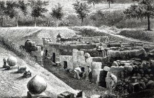 इट्रिस्कन टॉम्बस ने ऑर्वियेटो में सिग्नेर मैनसिनी द्वारा खुदाई की द्वारा अंग्रेजी स्कूल