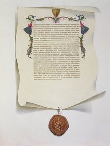 मैग्ना कार्टा का फेसमाइल संस्करण, पहली बार 1225, 1816 में प्रकाशित हुआ द्वारा अंग्रेजी स्कूल