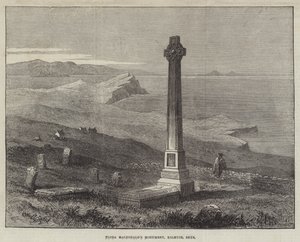 फ्लोरा मैकडोनाल्ड्स स्मारक, किल्मुइर, स्काई (उत्कीर्णन) द्वारा अंग्रेजी स्कूल