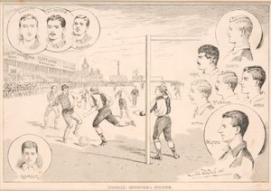 फुटबॉल - आयरनोपोलिस बनाम स्टॉकटन, 1892 द्वारा अंग्रेजी स्कूल