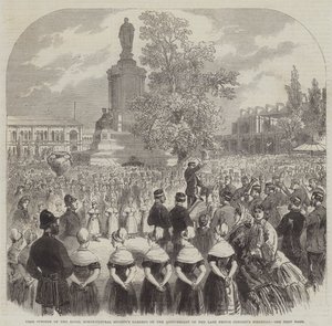 दिवंगत प्रिंस कंसोर्ट के जन्मदिन (उत्कीर्णन) की वर्षगांठ पर रॉयल हॉर्टिकल्चरल सोसायटी के उद्यानों का नि:शुल्क उद्घाटन द्वारा अंग्रेजी स्कूल