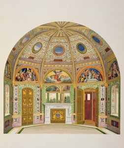 लुडविग ग्रुनर (1801-82) और अन्ना ब्राउनवेल जेम्सन (1794-1) द्वारा बकिंघम पैलेस के डेकोरेशन से बकिंघम पैलेस के समर हाउस की फ्रिस्को सजावट द्वारा अंग्रेजी स्कूल
