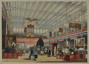 1851 में "डिकिंसन की व्यापक प्रदर्शनी के व्यापक चित्र", 1854 से प्रकाशित - अमेरिका, 1854 द्वारा अंग्रेजी स्कूल