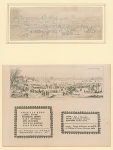 टेम्स पर फ्रॉस्ट मेला, किंग चार्ल्स II और परिवार के लिए स्मारिका, 1684 द्वारा अंग्रेजी स्कूल
