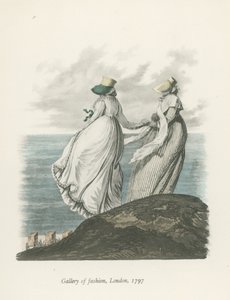 फैशन गैलरी, लंदन, 1797 द्वारा अंग्रेजी स्कूल