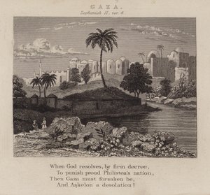 गाजा, सपन्याह II, वर् 4 (उत्कीर्णन) द्वारा अंग्रेजी स्कूल