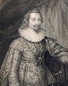 जॉर्ज विलियर्स (1592-1628), 'लॉज के ब्रिटिश पोर्ट्रेट्स' से द्वारा अंग्रेजी स्कूल