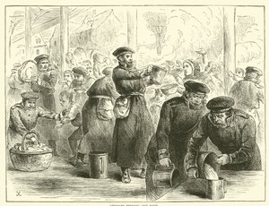 भोजन की सेवा करने वाले जर्मन, जनवरी 1871 द्वारा अंग्रेजी स्कूल