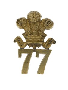 ग्लेनगैरी बैज, c.1874-81 (पीतल) द्वारा अंग्रेजी स्कूल