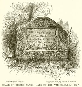 थॉमस क्लार्क का ग्रेव, मेट ऑफ द मेफ्लावर, 1627