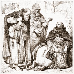 मेंडिसेंट फ्रायर्स का समूह, जेम्स एइटकेन वायली (1808-1890), पब द्वारा प्रोटेस्टेंटवाद के इतिहास से दृष्टांत 1878 द्वारा अंग्रेजी स्कूल