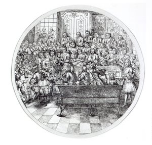 एक ओटोरियो का संचालन करने वाले हैंडेल, c.1740 द्वारा अंग्रेजी स्कूल
