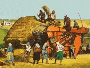 गेहूं की कटाई द्वारा अंग्रेजी स्कूल