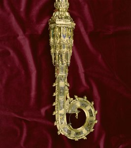 विलियम ऑफ वियकेहम के सिर और बदमाश (c.1320-1404): पॉल साइड (सिल्वर गिल्ट) (विस्तार) (205100-32 देखें) द्वारा अंग्रेजी स्कूल