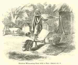 हिंडो विन्निंग कॉर्न विथ ए फैन, यशायाह, ६, ६ द्वारा अंग्रेजी स्कूल