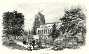 Hornsey चर्च (उत्कीर्णन) द्वारा अंग्रेजी स्कूल